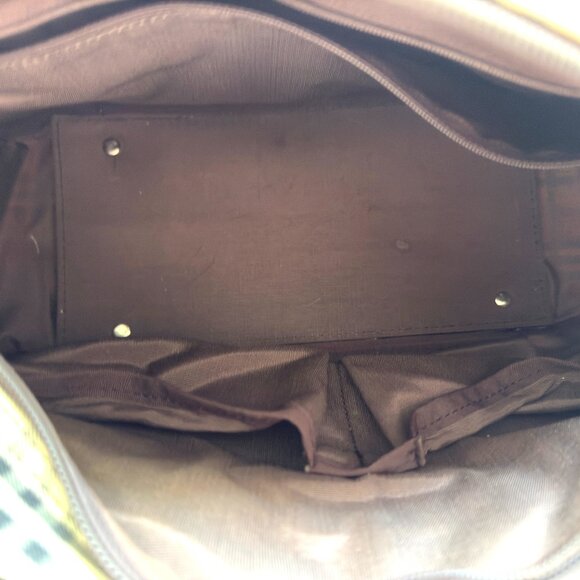 3601 BURBERRY VINTAGE BAG BURBERRY CANVAS LEATHER NOVA CHECK LOGO TOTE BAG - Picture 13 of 14